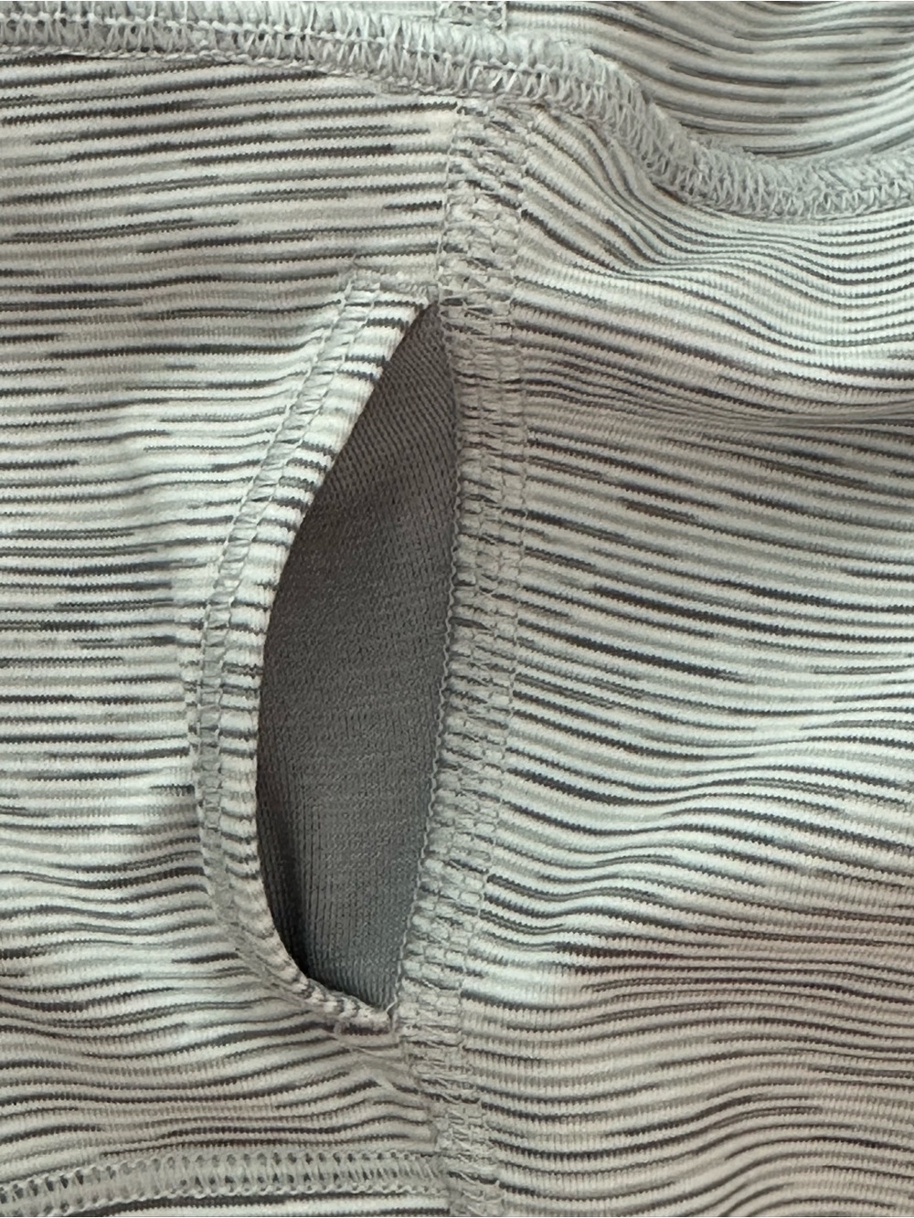 Lululemon Wunder Under Crop II *Roll Down Scallop* We Are From Space Nimbus Sz 6 - Picture 10 of 13